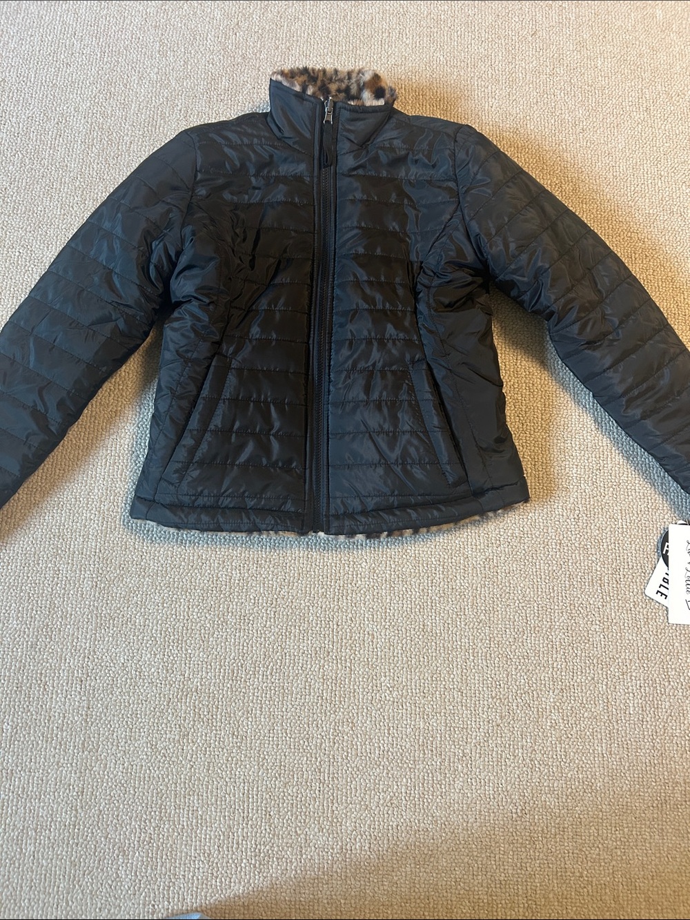 NWT Leopard Reversible Kids winter coat